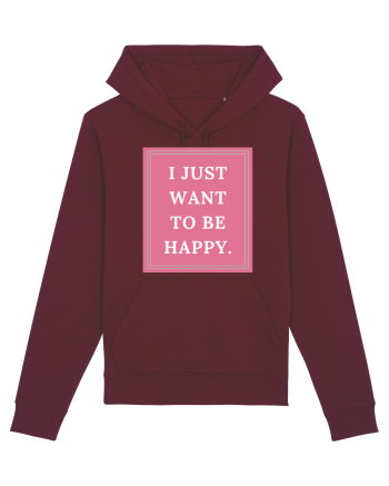 i just want to be happy5 Burgundy