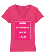 lucicly daydreaming whilst awake3 Tricou mânecă scurtă guler V Damă Evoker