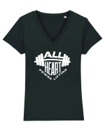 All Heart Power lifting Tricou mânecă scurtă guler V Damă Evoker