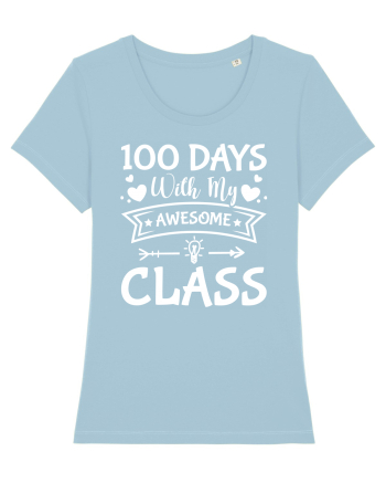 100 Days With My Awesome Class Sky Blue