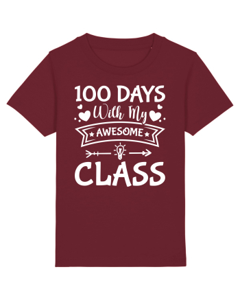 100 Days With My Awesome Class Burgundy