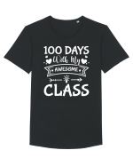 100 Days With My Awesome Class Tricou mânecă scurtă guler larg Bărbat Skater