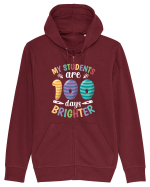 My students are 100 days brighter Hanorac cu fermoar Unisex Connector