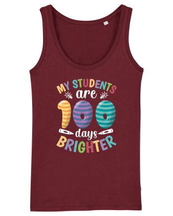 My students are 100 days brighter Burgundy