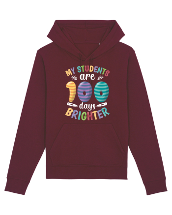 My students are 100 days brighter Burgundy