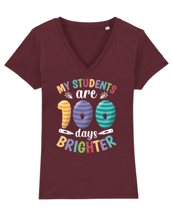 My students are 100 days brighter Burgundy
