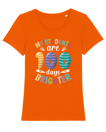 My students are 100 days brighter Bright Orange