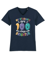 My students are 100 days brighter Tricou mânecă scurtă guler V Bărbat Presenter