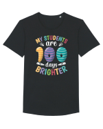 My students are 100 days brighter Tricou mânecă scurtă guler larg Bărbat Skater