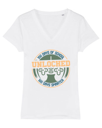 100 Days Of School Unlocked 100 Days Smarter White