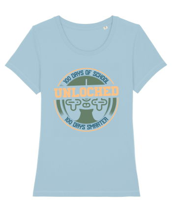 100 Days Of School Unlocked 100 Days Smarter Sky Blue