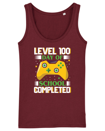 Level 100 Day Of School Completed Burgundy