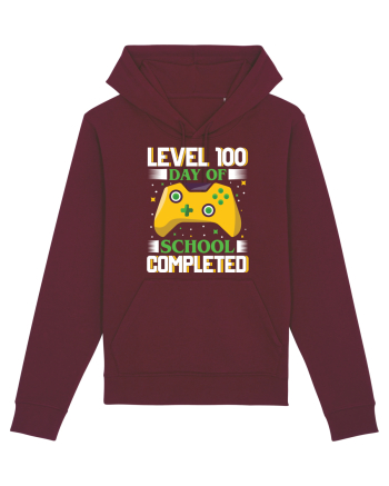 Level 100 Day Of School Completed Burgundy