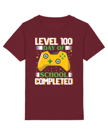 Level 100 Day Of School Completed Burgundy