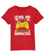 Level 100 Day Of School Completed Tricou mânecă scurtă  Copii Mini Creator