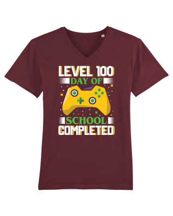 Level 100 Day Of School Completed Burgundy