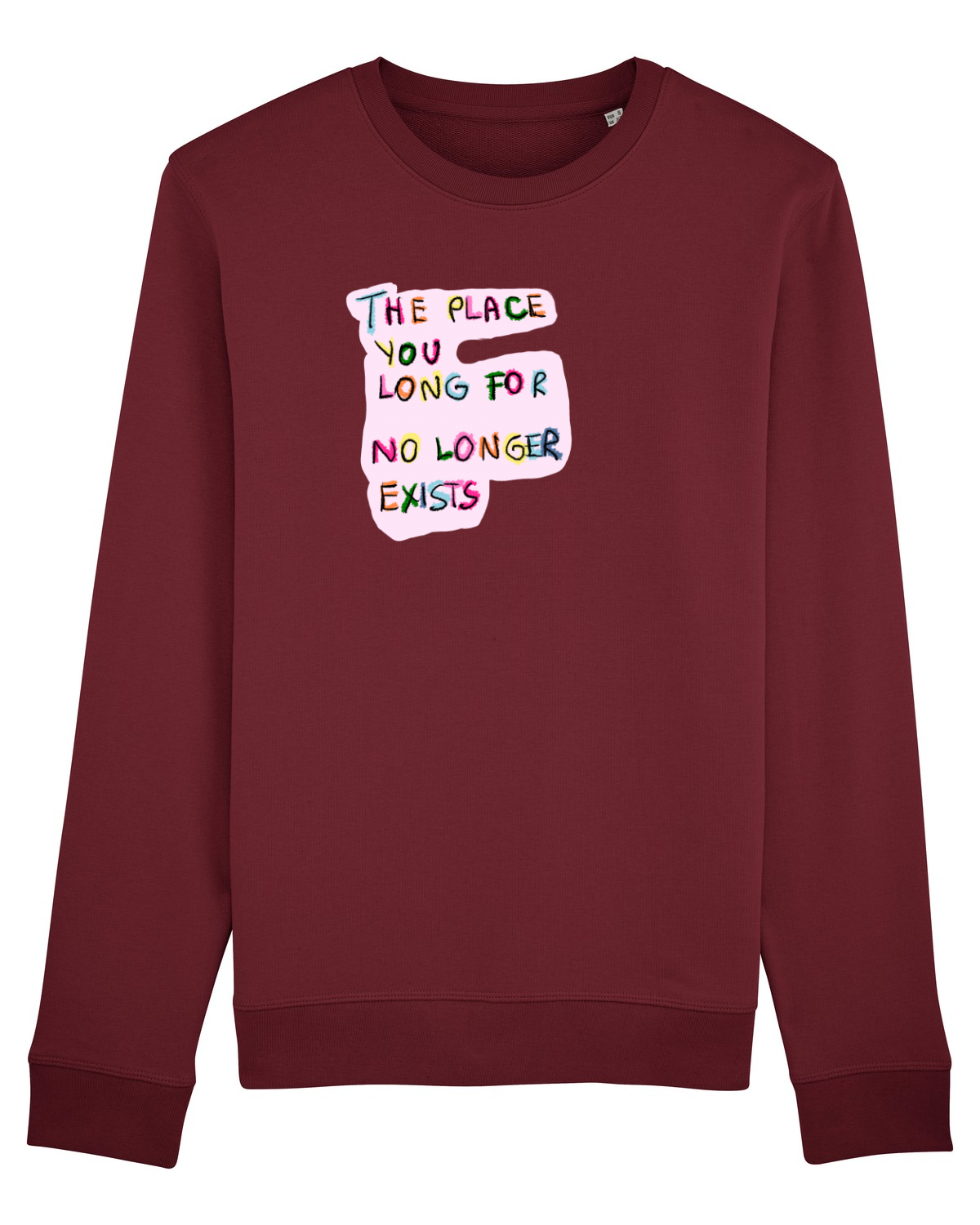 Bluză mânecă lungă Unisex Rise Burgundy
