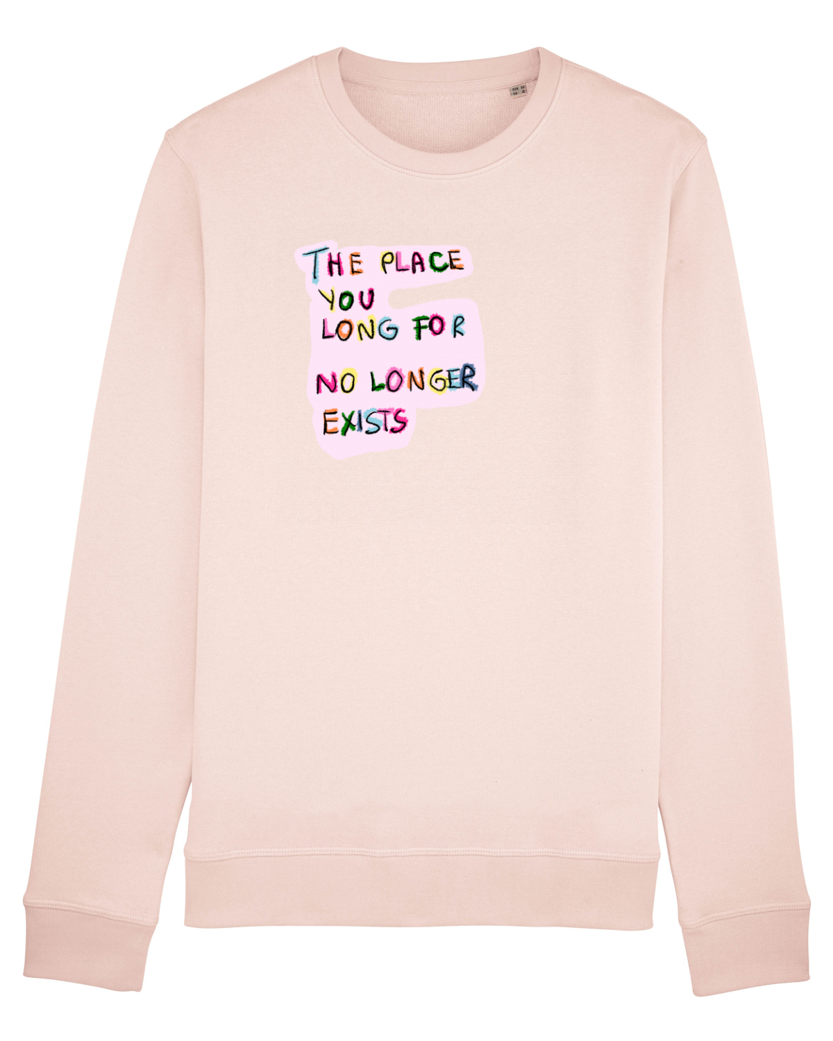 Bluză mânecă lungă Unisex Rise Candy Pink