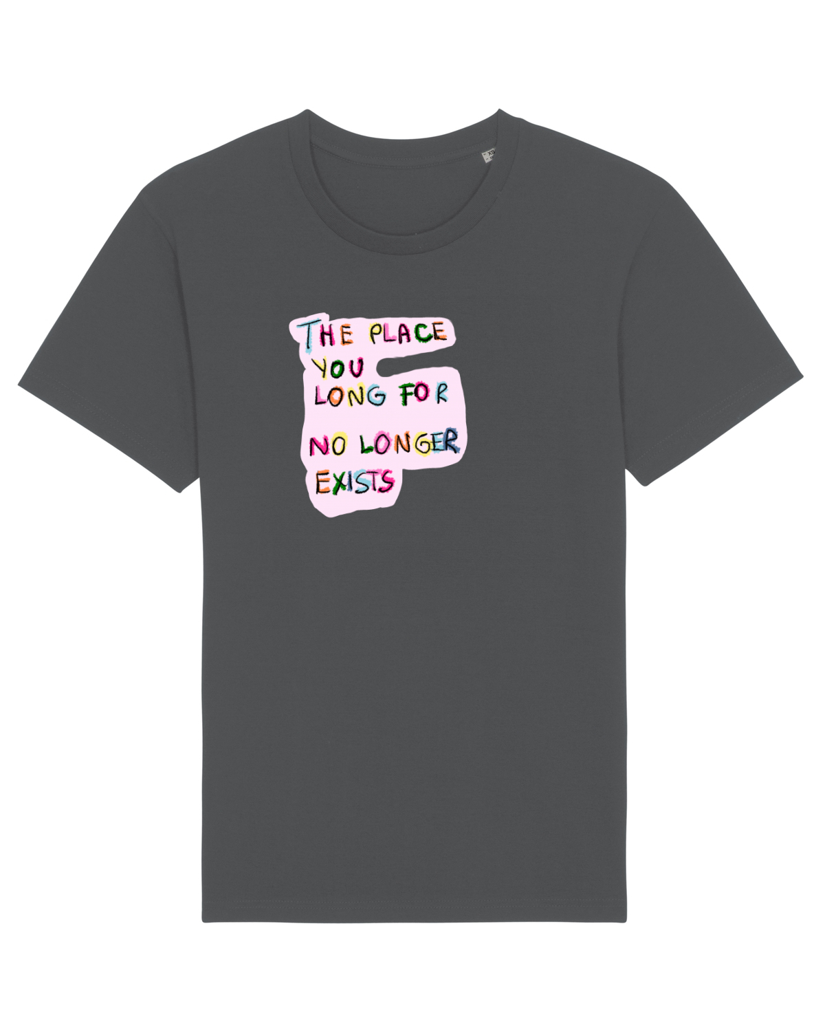 Tricou mânecă scurtă Unisex Rocker Anthracite