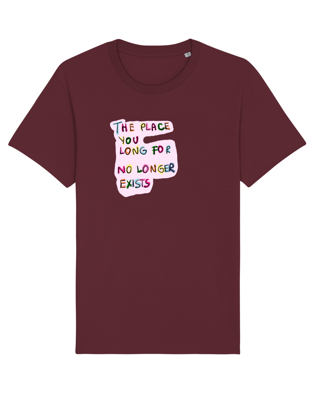 Tricou mânecă scurtă Unisex Rocker Burgundy