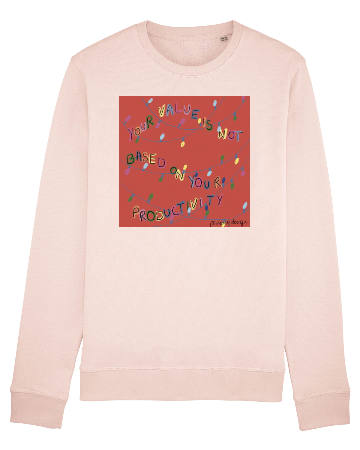 Bluză mânecă lungă Unisex Rise Candy Pink