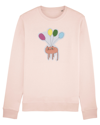 cat with baloons Candy Pink