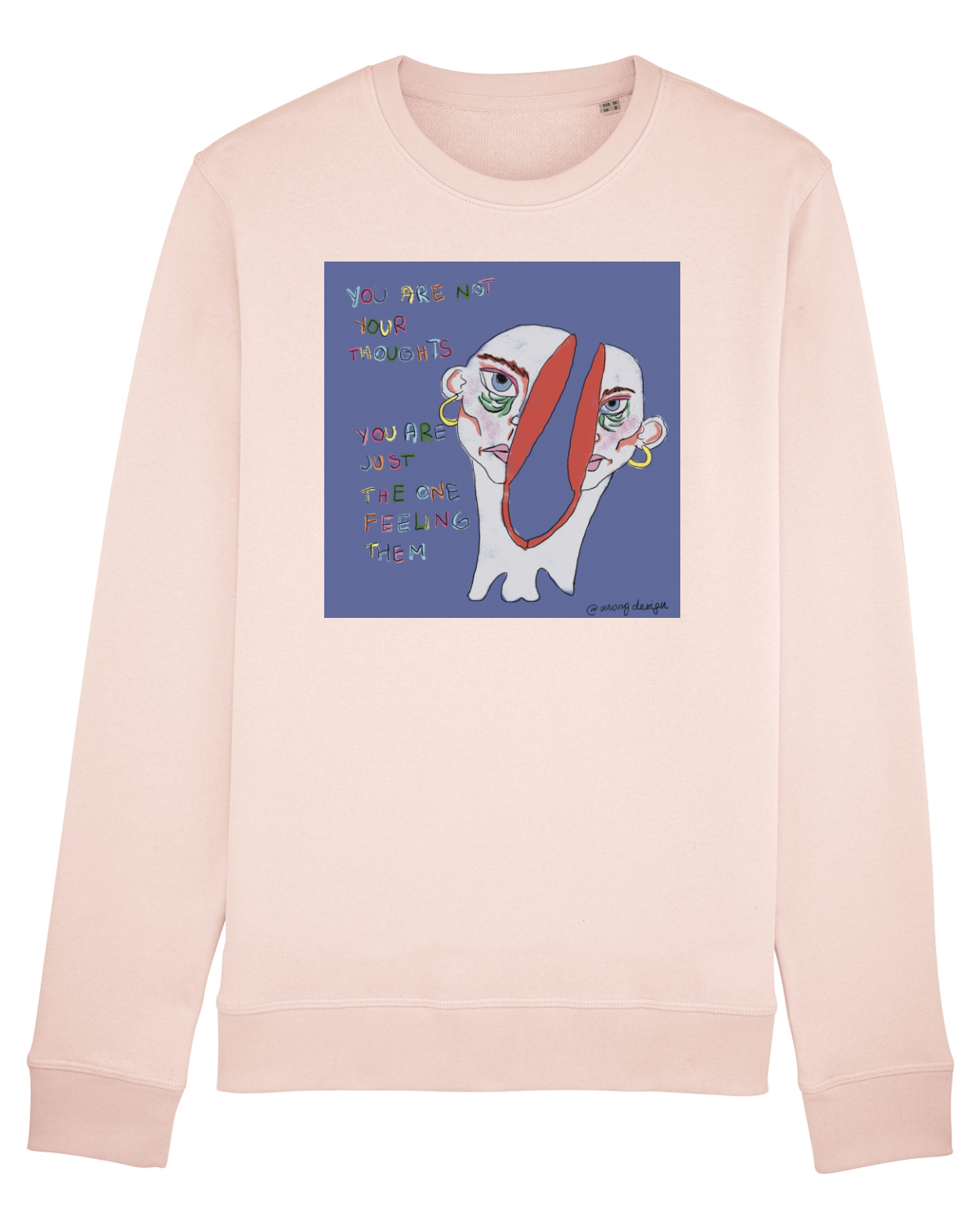 Bluză mânecă lungă Unisex Rise Candy Pink