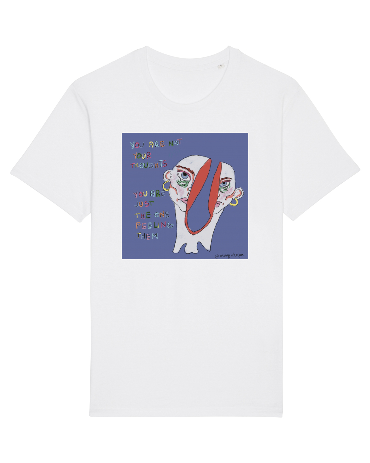 Tricou mânecă scurtă Unisex Rocker White