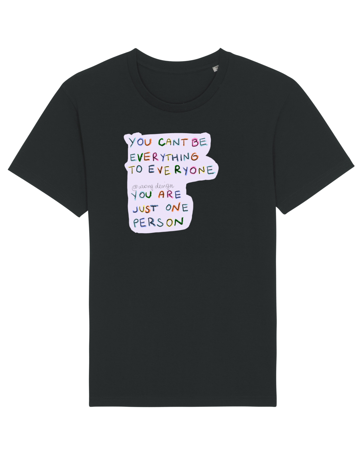 Tricou mânecă scurtă Unisex Rocker Black
