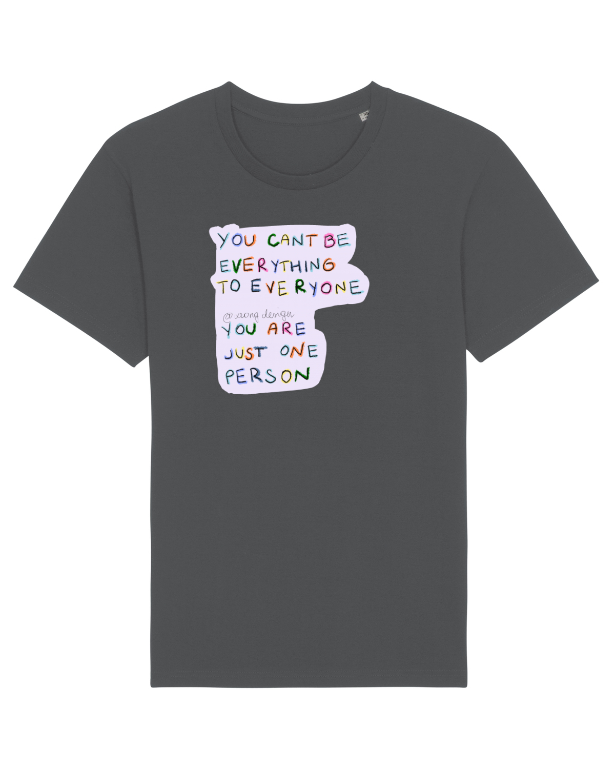 Tricou mânecă scurtă Unisex Rocker Anthracite
