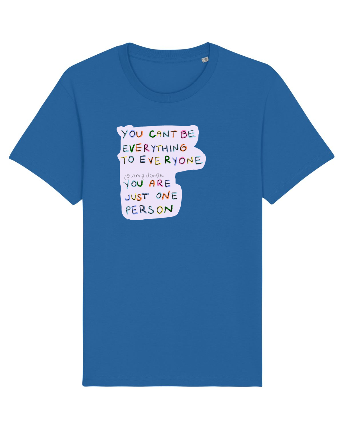 Tricou mânecă scurtă Unisex Rocker Royal Blue