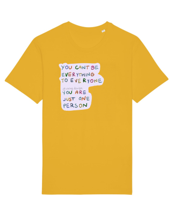 you cant be everything to everyone Spectra Yellow