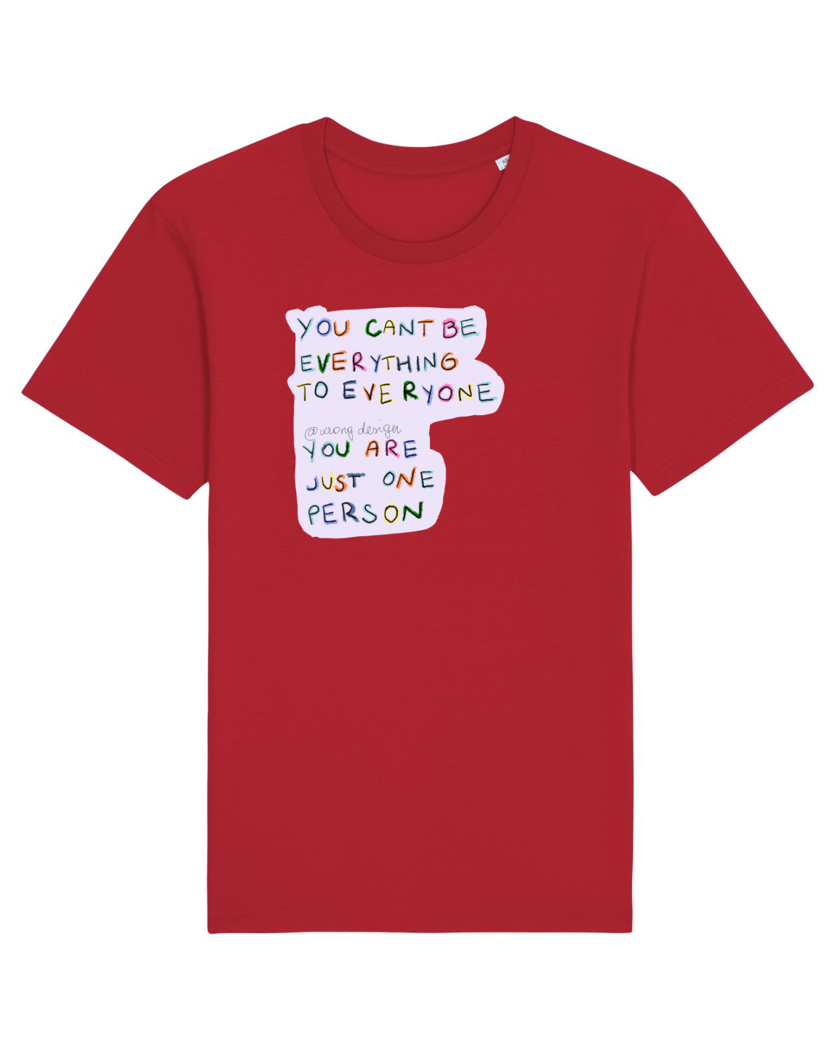 Tricou mânecă scurtă Unisex Rocker Red