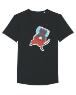 pisica in pijamale Tricou mânecă scurtă guler larg Bărbat Skater