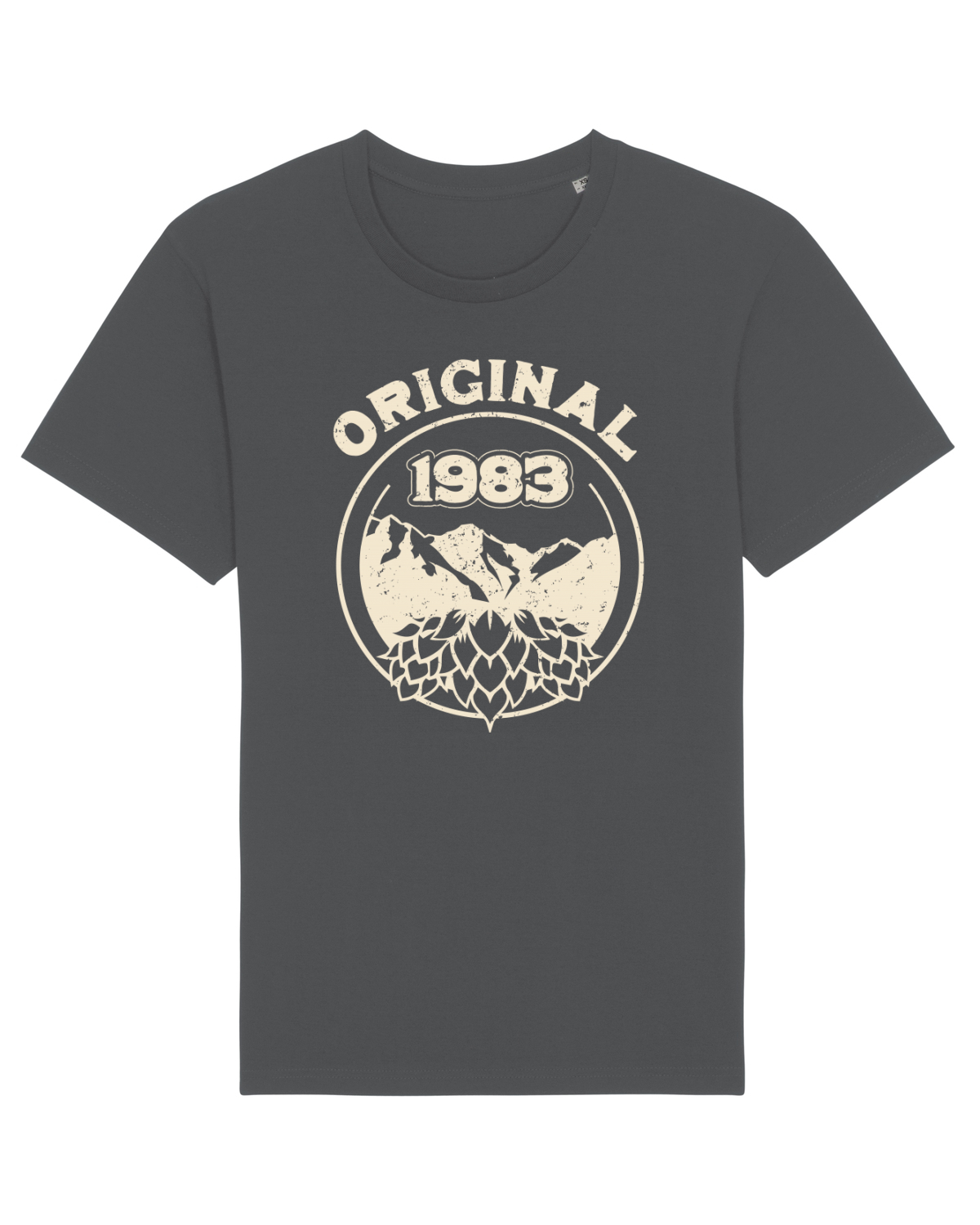 Tricou mânecă scurtă Unisex Rocker Anthracite