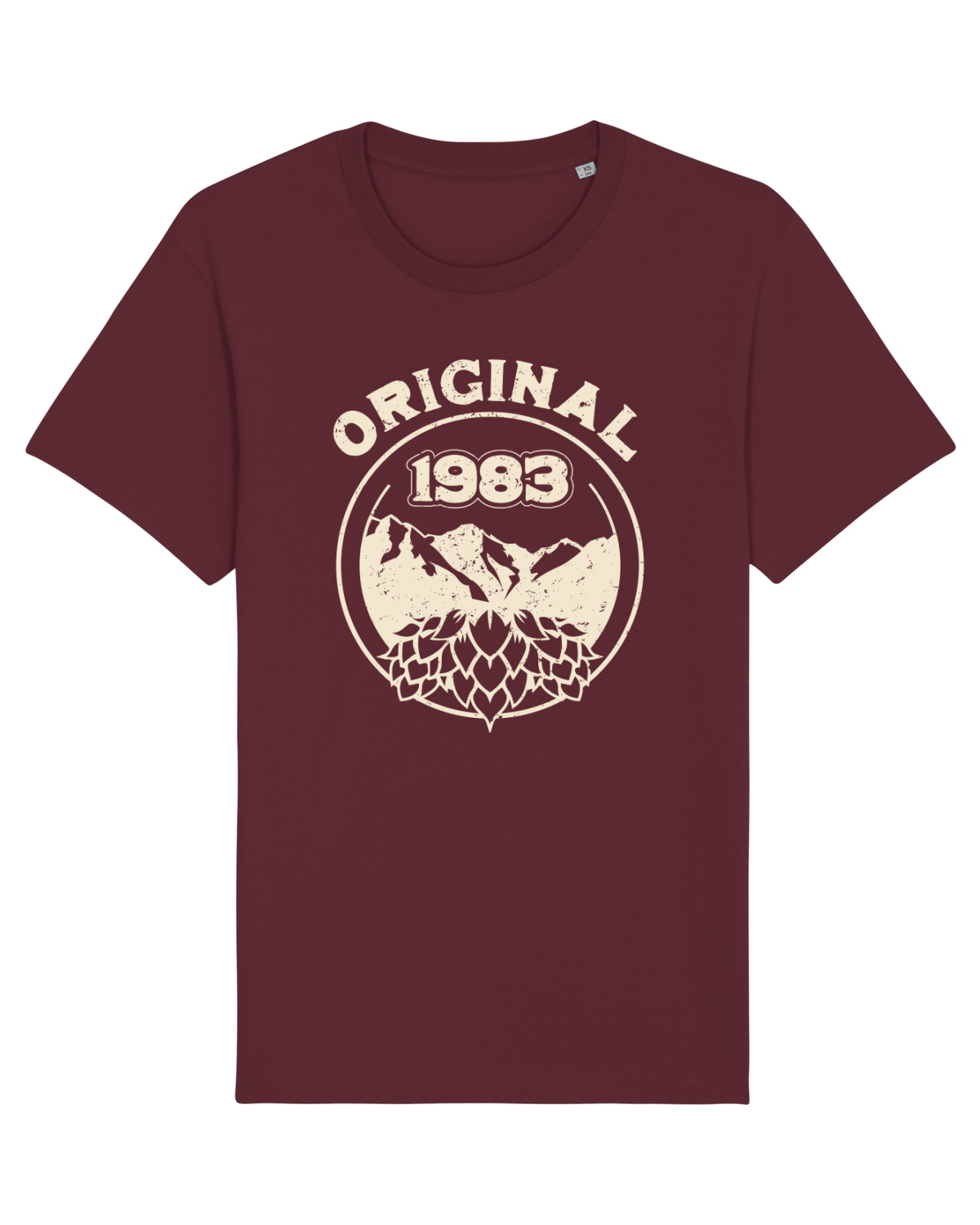 Tricou mânecă scurtă Unisex Rocker Burgundy