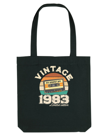 Vintage 1983 Retro sunset casette Black