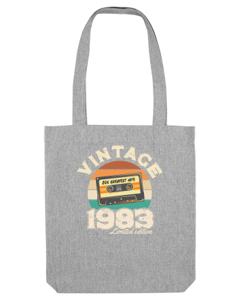 Vintage 1983 Retro sunset casette Heather Grey