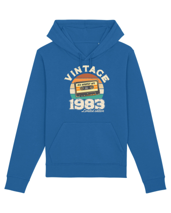 Vintage 1983 Retro sunset casette Royal Blue
