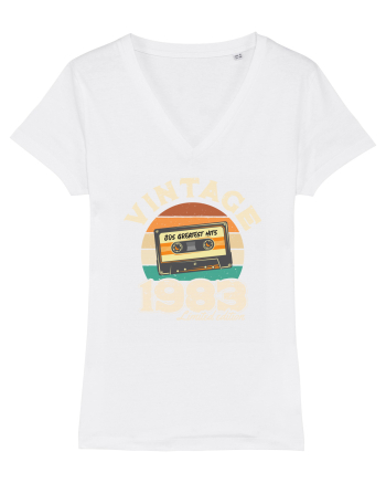 Vintage 1983 Retro sunset casette White