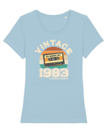 Vintage 1983 Retro sunset casette Sky Blue