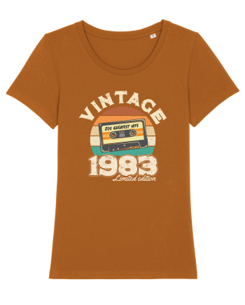 Vintage 1983 Retro sunset casette Roasted Orange
