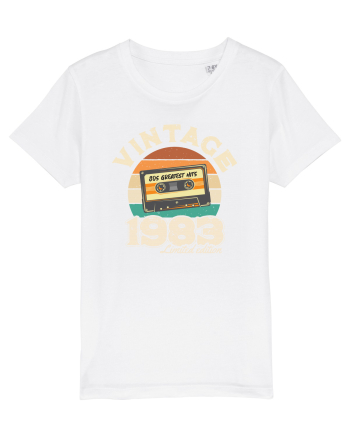 Vintage 1983 Retro sunset casette White