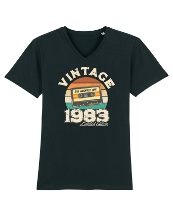 Vintage 1983 Retro sunset casette Black