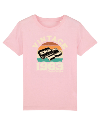 Vintage 1983 Retro sunset videotape Cotton Pink