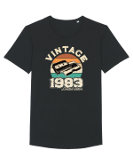 Vintage 1983 Retro sunset videotape Tricou mânecă scurtă guler larg Bărbat Skater