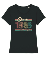 Vintage 1983 ST Classic aged to perfection Tricou mânecă scurtă guler larg fitted Damă Expresser