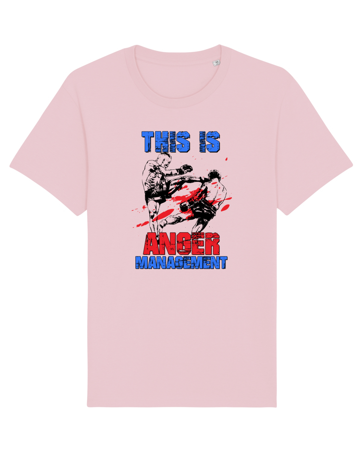 Tricou mânecă scurtă Unisex Rocker Cotton Pink