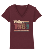 1983 ST Vintage limited edition Tricou mânecă scurtă guler V Damă Evoker