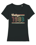1983 ST Vintage limited edition Tricou mânecă scurtă guler larg fitted Damă Expresser